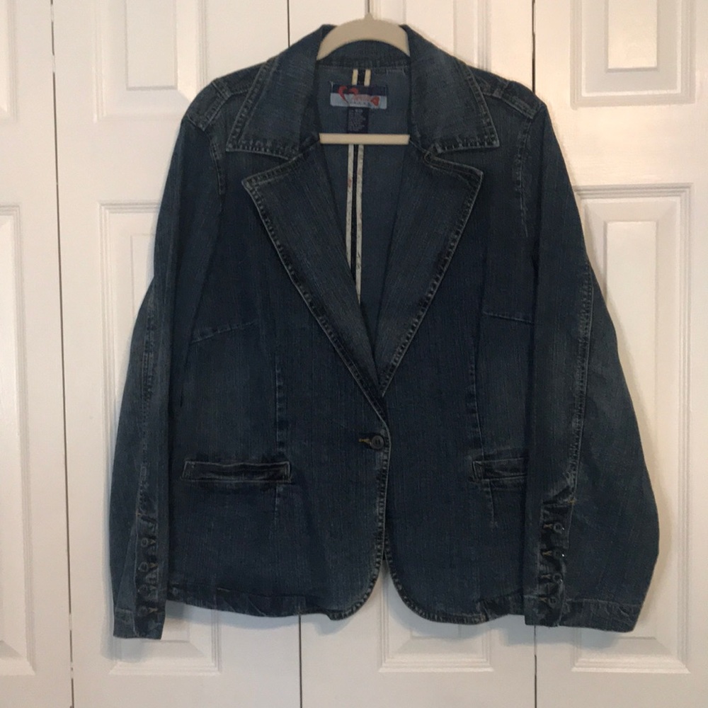 Ladies Vintage blue jean BLAZOR